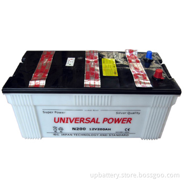 Car Battery Dry Charged N200 12V 200ah
